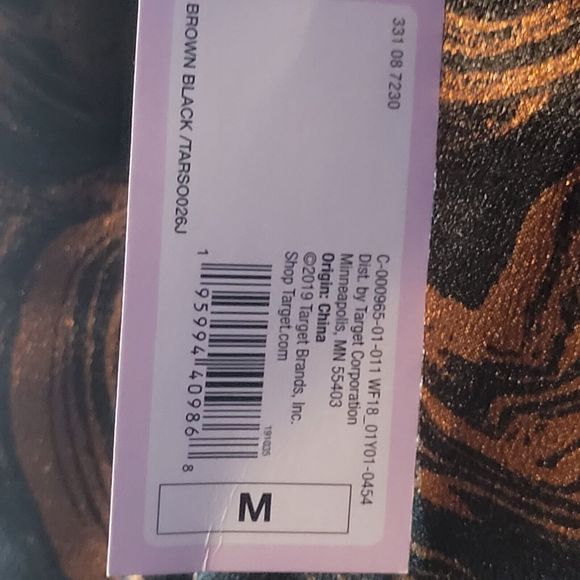 Wild Fable Womens Size M Black & Brown Swirl Notch Slip Dress Lined New - Picture 5 of 8